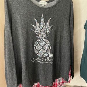 Simply Southern 3/4 Sleeve Shirt - Size L